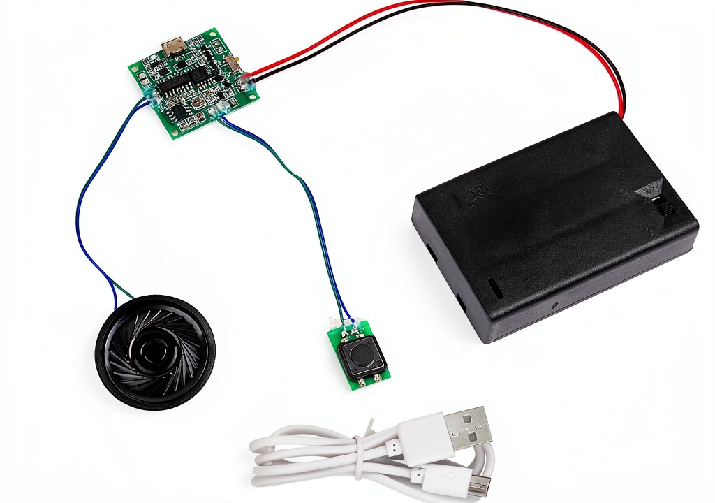 DIYmall sound module installed in a handmade greeting card