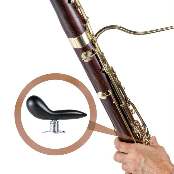 Bassoon Hand Rest MusicGear Silver Wrist Support-5