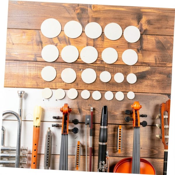 Bassoon Sound Hole Pads White Synthetic Material-4