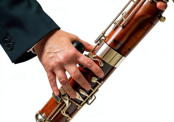 Bassoon Hand Rest MusicGear Silver Wrist Support-3