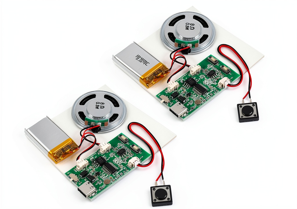 Rechargeable sound module with USB Type-C charging port