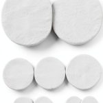 Bassoon Sound Hole Pads White Synthetic Material-0