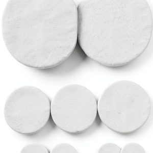 Bassoon Sound Hole Pads White Synthetic Material-0