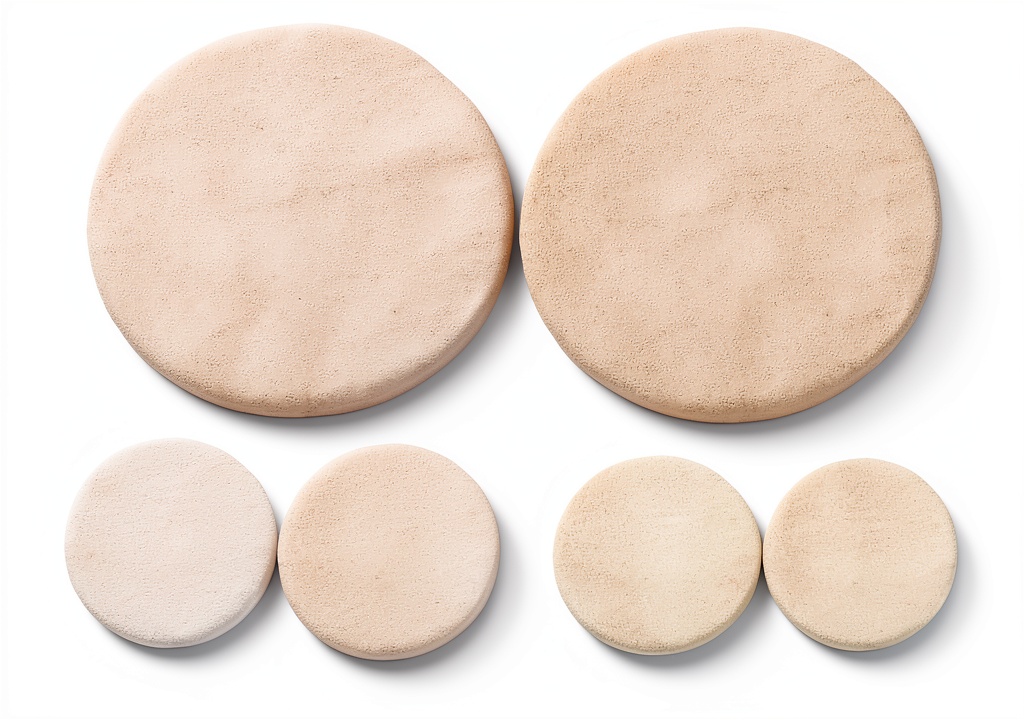 Bassoon pads made of synthetic material