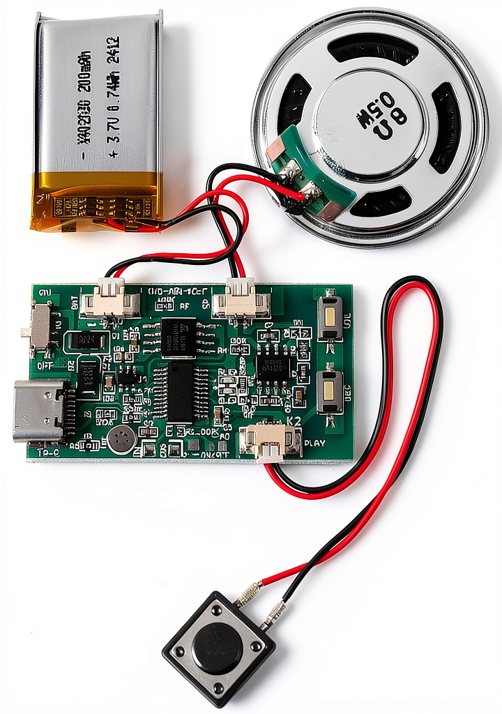 Rechargeable sound module with USB Type-C charging port