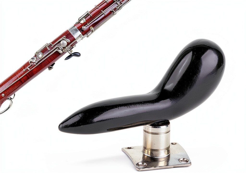 Bassoon player using Herher Hand Holder in a rehearsal studio