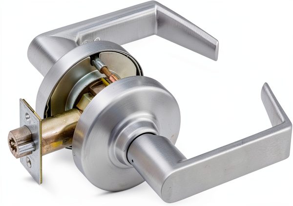 Schlage ND70JD RHO 626 Satin Chrome Cylindrical Lock Rhodes Design-1